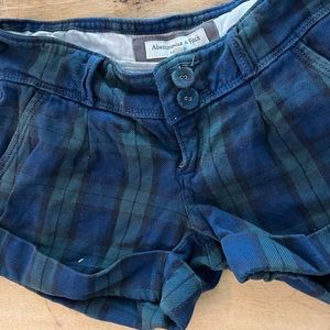 Plaid Abercrombie shorts